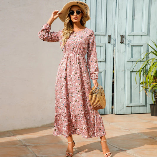 Roséluna™ Floral Breeze Maxikjole – Provence Charm